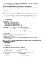 Nội dung ôn tập học kì 1 khoa học 2018 2019