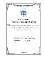 Kế toán chi phí sản xuất và tính giá thành sản phẩm tại công ty tnhh vật tư bảo vệ thực vật phương mai