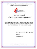 Báo cáo thực hành cuối kỳ môn Kỹ năng xây dựng kế hoạch  IUH