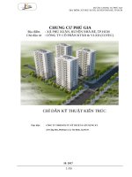 Chỉ dẫn kỹ thuật kiến trúc chung cư phú gia