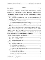 Hoàn thiện kế toán doanh thu, chi phí và xác định kết quả kinh doanh tại công ty tnhh đầu tư và phát triển nam thái