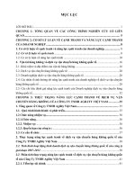 Nâng cao năng lực cạnh tranh về dịch vụ vận chuyển hàng không quốc tế của công ty tnhh agility việt nam