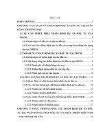 Giải pháp nâng cao chất lượng thẩm định dự án đầu tư tại ngân hàng tmcp đầu tư và phát triển việt nam – chi nhánh hà tây
