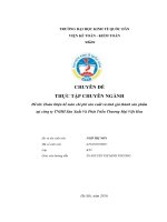 Hoàn thiện kế toán chi phí sản xuất và tính giá thành sản phẩm tại công ty tnhh sản xuất và phát triển thương mại việt hoa