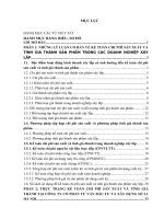 Hoàn thiện kế toán chi phí sản xuất và tính giá thành sản phẩm xây lắp tại công ty cổ phần tư vấn đầu tư và xây dựng số 3 1 hà nội