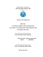 Xây dựng chiến lược kinh doanh tại công ty cổ phần sơn tổng hợp hà nội giai đoạn 2013 2017