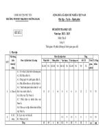 Đề kiểm tra địa lí 8 cuối học kì 1 word đề số (1)