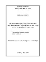 Quản lý thiết bị dạy học ở các trường phổ thông dân tộc bán trú trung học cơ sở huyện tu mơ rông tỉnh kon tum 1