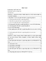 Phát triển dịch vụ ngân hàng điện tử tại ngân hàng nông nghiệp và phát triển nông thôn việt nam