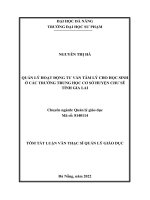 Quản lý hoạt động tư vấn tâm lý cho học sinh ở các trường trung học cơ sở huyện chư sê tỉnh gia lai 1