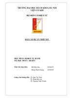 Báo cáo dự án thiết kế mô phỏng robot tự hành với thuật toán slam, amcl, rrt trong matlab và ros