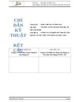 Chỉ dẫn kỹ thuật kết cấu