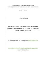 Xây dựng chiến lược marketing phát triển sản phẩn mã số mã vạch của công ty tân phát tại thị trường việt nam