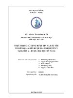 Thực trạng sử dụng rượu bia và các yếu tố liên quan đến rượu bia ở sinh viên y tại khoa y dược, đại học đà nẵng