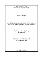 Quản lý thiết bị dạy học ở các trường trung học cơ sở huyện hiệp đức tỉnh quảng nam 1