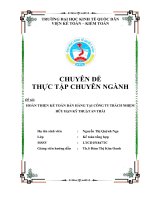 Hoàn thiện kế toán bán hàng tại công ty trách nhiệm hữu hạn kỹ thuật an thái