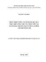Hoàn thiện công tác đánh giá kết quả thực hiện công việc của nhân viên tại ngân hàng thương mại cổ phần an bình   chi nhánh hà nội
