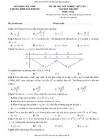 Đề thi thử tốt nghiệp thpt môn toán năm 2023 có đáp án