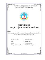 Hoàn thiện kế toán tài sản cố định hữu hình tại công ty cổ phần giải pháp tsa việt nam