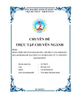 Hoàn thiện kế toán doanh thu, chi phí và xác định kết quả kinh doanh tại công ty cổ phần đầu tư và thương mại đại phát