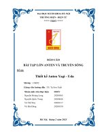 Báo cáo bài tập lớn anten và truyền sóng đề tài thiết kế anten yagi uda