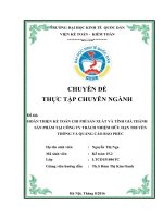 Hoàn thiện kế toán chi phí sản xuất và tính giá thành sản phẩm tại công ty trách nhiệm hữu hạn truyền thông và quảng cáo bảo phúc