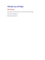 Nỗi khổ của số phận   nhã thuyên