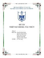 Đồ án động cơ 4 kỳ trung tốc hãng man