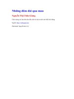 Những đêm dài qua mau   nguyễn thị châu giang