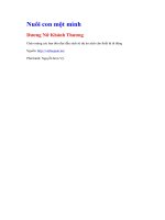 Nuôi con một mình   dương nữ khánh thương