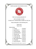 Tiểu luận kinh doanh quốc tế đề tài tìm hiểu văn hoá và một số lưu ý khi đàm phán với đối tác việt nam