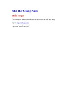 Nhà thơ giang nam   nhiều tác giả