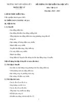 Đề cương ôn tập học kì 1 môn Vật lý lớp 12 năm 2022-2023 - Trường THPT Sơn Động số 3