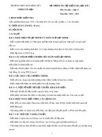 Đề cương ôn tập học kì 1 môn Tin học lớp 11 năm 2022-2023 - Trường THPT Sơn Động số 3