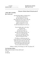 Đề kiểm tra ngữ văn 10 kết nối tri thức cuối học kì 1 word đề số (31)