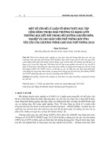 Một số vấn đề lý luận về hình thức học tập cộng đồng trong nhà trường và mạng lưới trường học kết nối trong bồi dưỡng chuyên môn, nghiệp vụ cho giáo viên phổ thông đáp ứng yêu