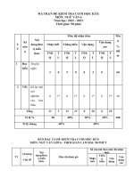 Đề kiểm tra văn 6 cuối học kì 2 word đề số (14)