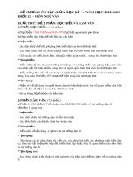 Đề cương ôn tập giữa học kì 1 môn Ngữ văn lớp 12 năm 2022-2023 - Trường THPT Ngô Gia Tự