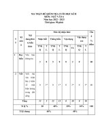 Đề kiểm tra văn 6 cuối học kì 2 word đề số (5)