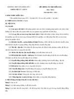 Đề cương ôn tập học kì 1 môn Vật lý lớp 10 năm 2022-2023 - Trường THPT Sơn Động số 3
