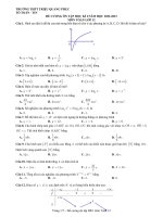 Đề cương ôn tập học kì 1 môn Toán lớp 12 năm 2022-2023 - Trường THPT Triệu Quang Phục