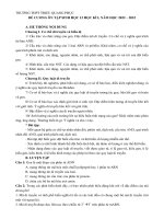 Đề cương ôn tập học kì 1 môn Sinh học lớp 12 năm 2022-2023 - Trường THPT Triệu Quang Phục