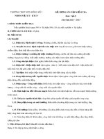Đề cương ôn tập học kì 1 môn Vật lý lớp 11 năm 2022-2023 - Trường THPT Sơn Động số 3