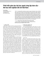 Phát triển giáo dục đại học ngoài công lập toàn cầu - Bài học kinh nghiệm đối với Việt Nam