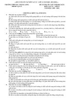 Đề cương ôn tập học kì 2 môn Vật lý lớp 11 năm 2021-2022 - Trường THPT Bắc Thăng Long