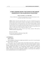 A deep learning model that detects the domain generated by the algorithm in the botnet