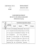 Đề kiểm tra ngữ văn 10 kết nối tri thức cuối học kì 1 word đề số (27)