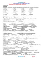 Thuvienhoclieu com de cuong on tap tieng anh 11 giua hk1 nam 2022 2023