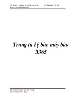 Trung tu hệ bàn máy bào b365