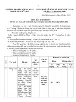 Biên bản kiểm phiếu chọn sgk lớp 4 năm 23 24